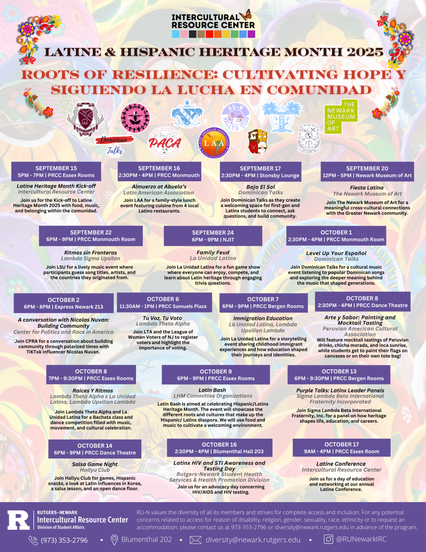 Latin month 2025 flyer